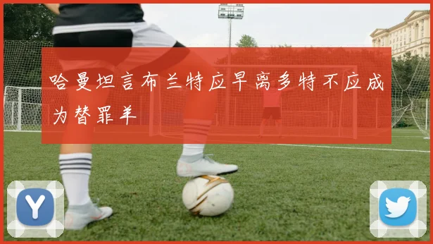 哈曼坦言布兰特应早离多特不应成为替罪羊
